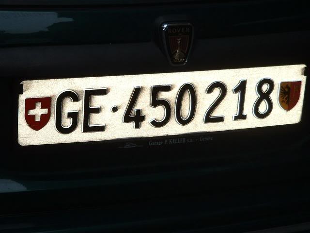 Geneva License plate