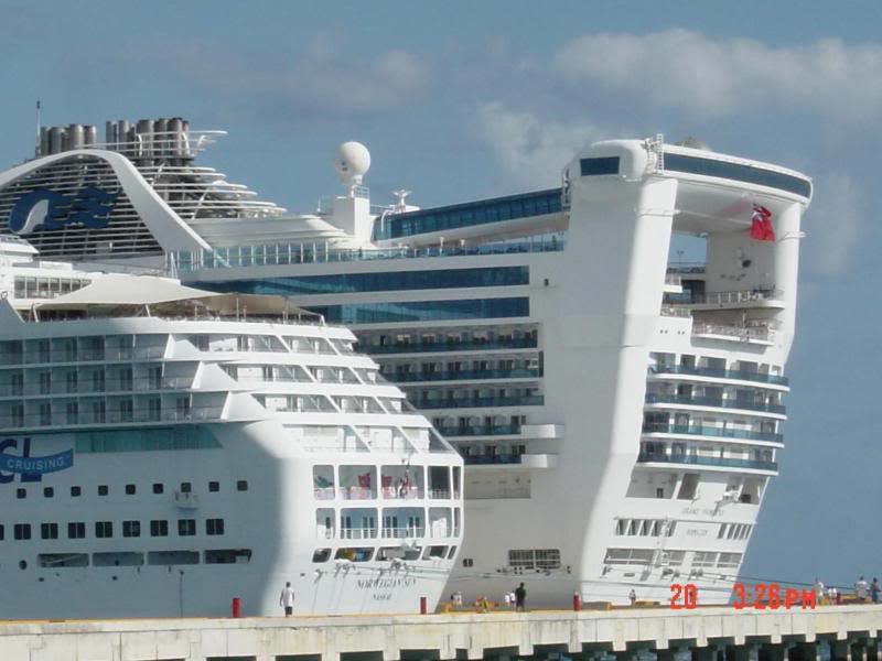 80 aft of ncl and grand princess