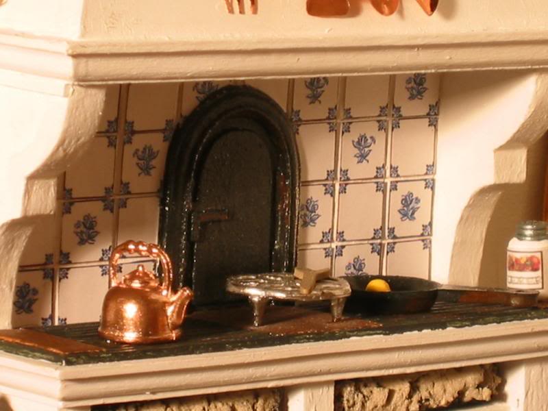 Really close up of hearth