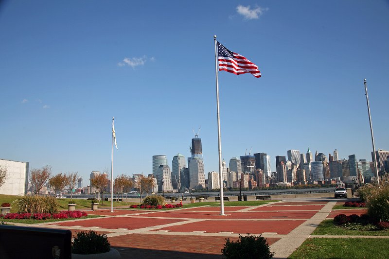 View of the New York Skyline from Liberty State Park in...