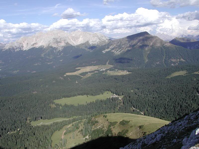 Latemar's western slope over Passo di Lavaz�