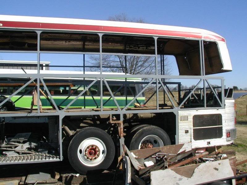 Rear view of roof raise