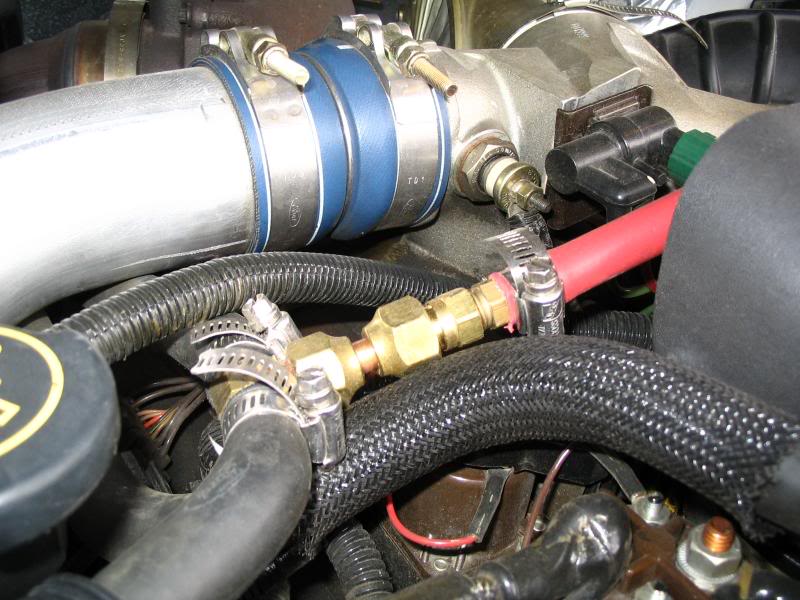 Connection at Heater Core Supply