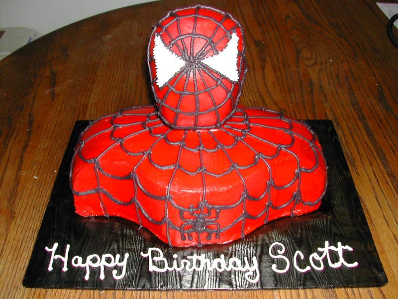 spiderman cake