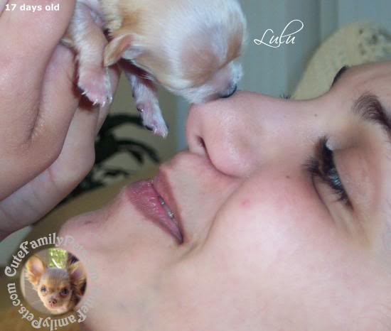 Giving mommy a kiss.