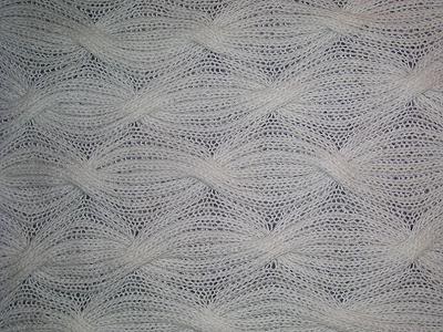 Cabled Shawl Detail