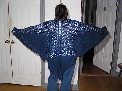 Irish Diamond Shawl - back