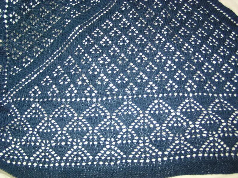 Irish Diamond Shawl - detail