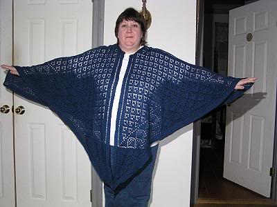Irish Diamond Shawl - front