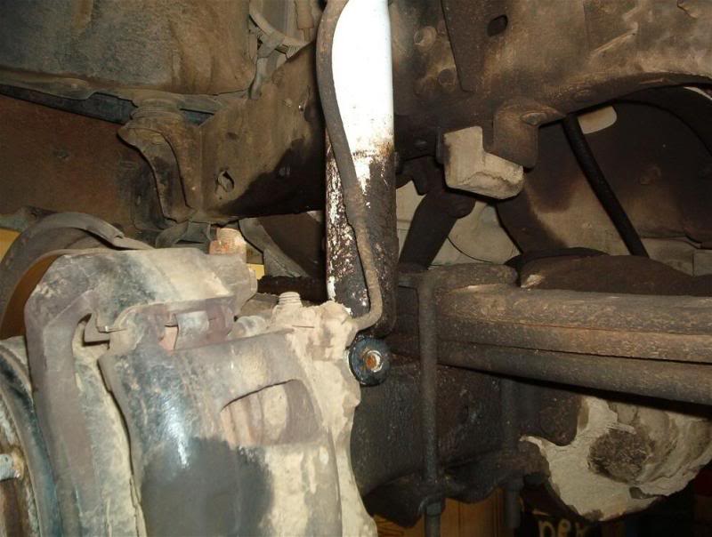 Passenger side shock, undone