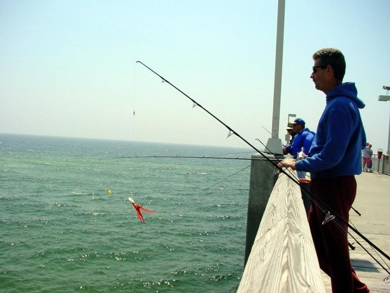Fisherman on Okaloosa Island Pier Ft. Walton Beach, FL....