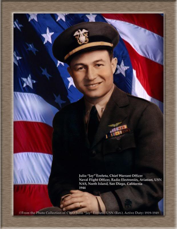 CWO Julio 'Jay' Ereneta, USN (Ret.), Active Duty: 1919 ...