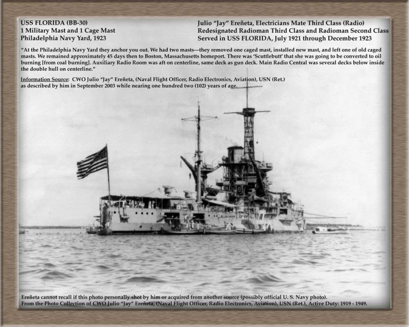 Oldest Battleship Sailor, CWO Ereneta, USN (Ret.) in Co...