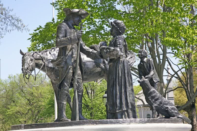 The Green In Morristown, Morris County, New Jersey.