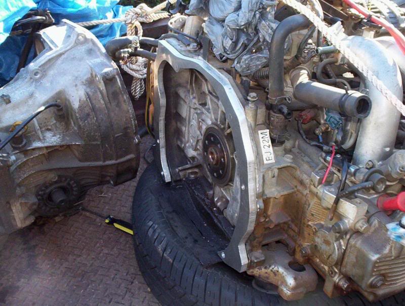 Adapter plate on Engine