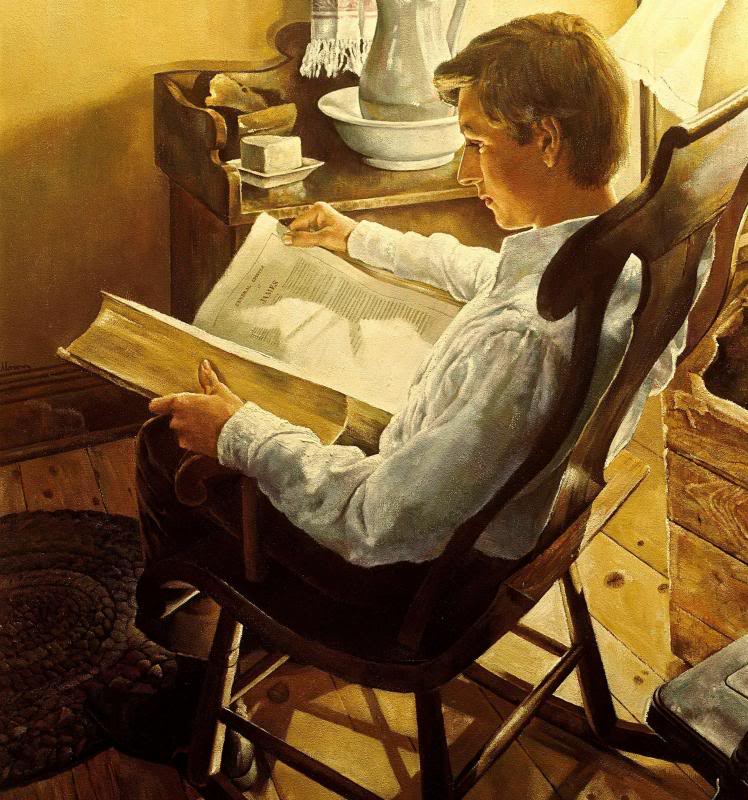 Joseph Smith studies the Bible