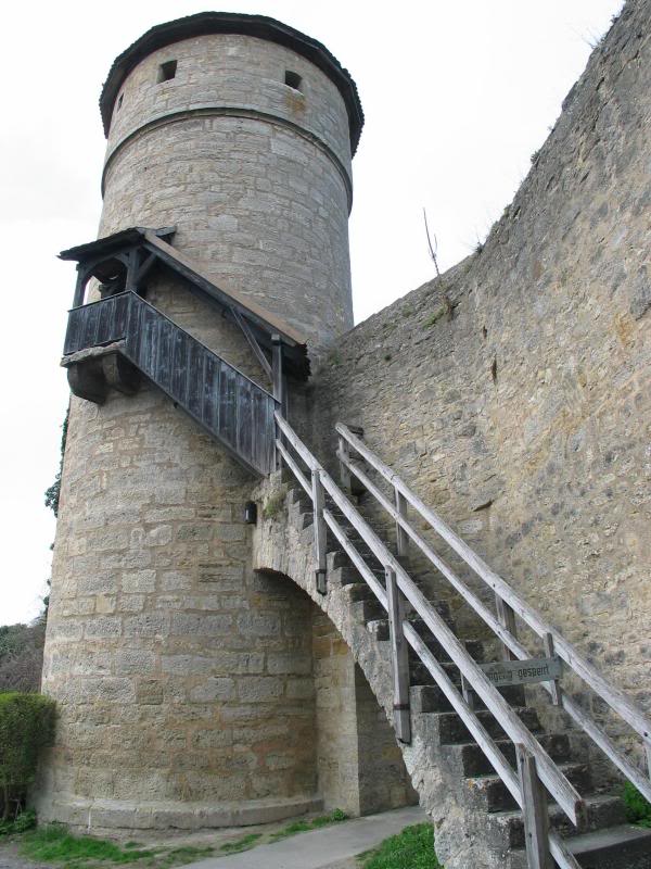 Wall and watchtower at Rothenburg