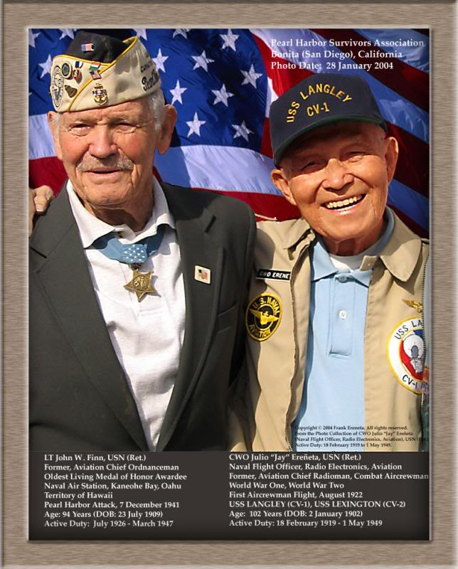 Two "Salty Oldtimer" Mustang U. S. Naval Officers, LT J...
