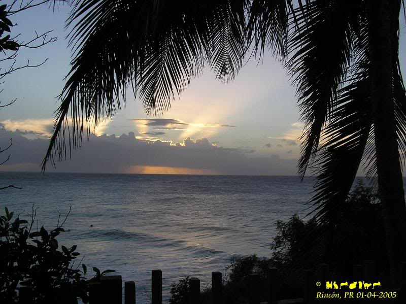 January 2005 sunset in Rincon
