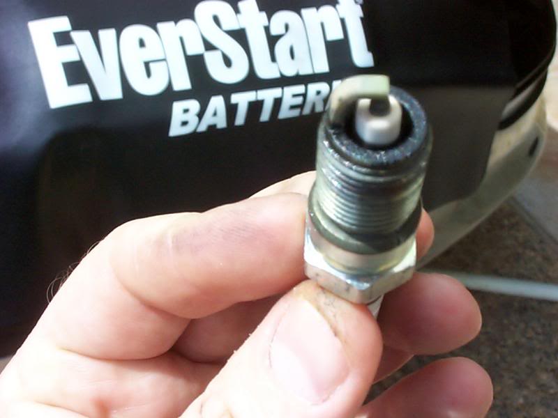 Spark plug. 200 miles after topend rebuild.