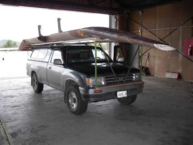 wing on the truck rack