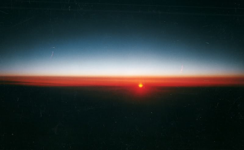At 37,000 ft Sunrise June 13th 2000