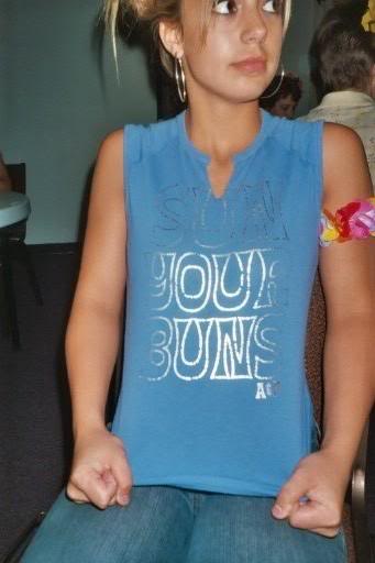 sun your buns, baby!