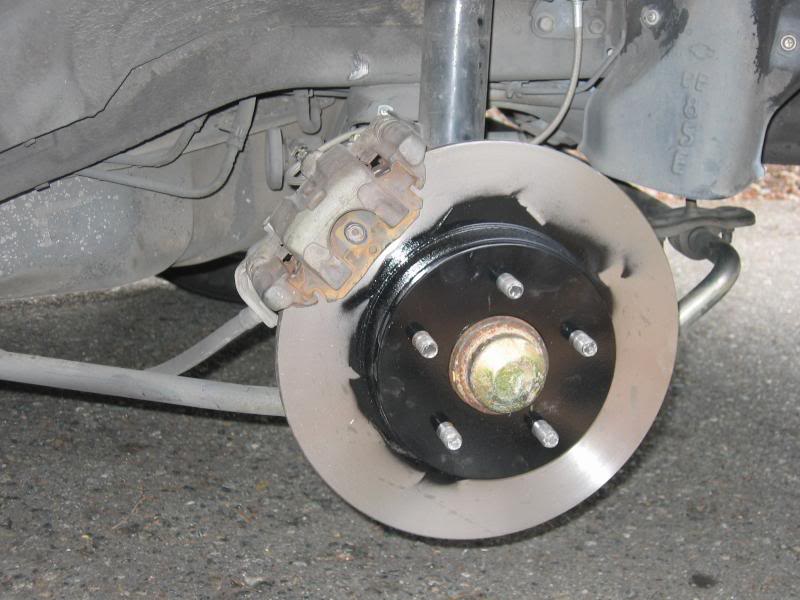 Finished install with painted rotor