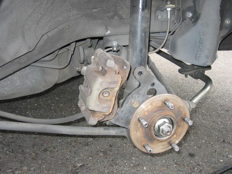 Rear bracket installed