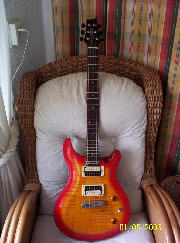 Career w/PRS-Santana Zebra pu's,wraparound bridge w/ton...