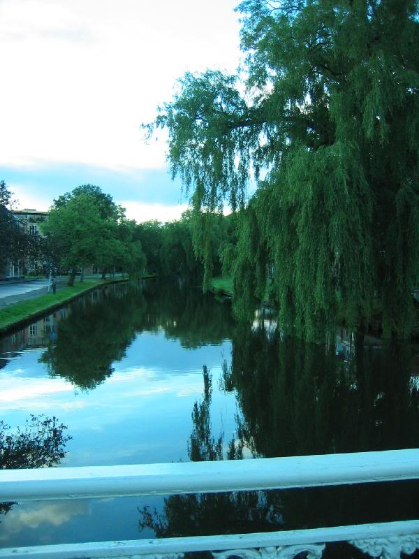 View behind their house in Sneek (pronounced Snake)
