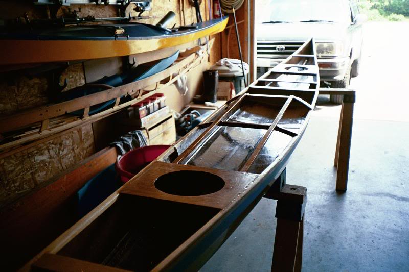 the deck structure viewed aft