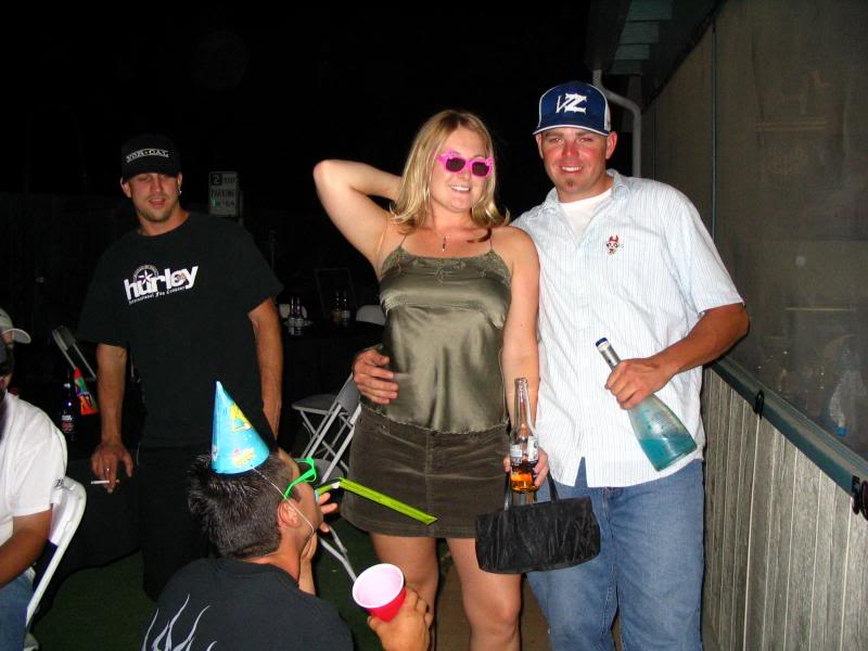 Scotty (down below) with Brit & Craig