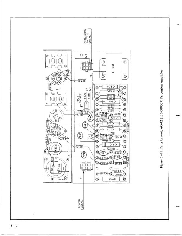 AO-42 Perc Amp parts layout