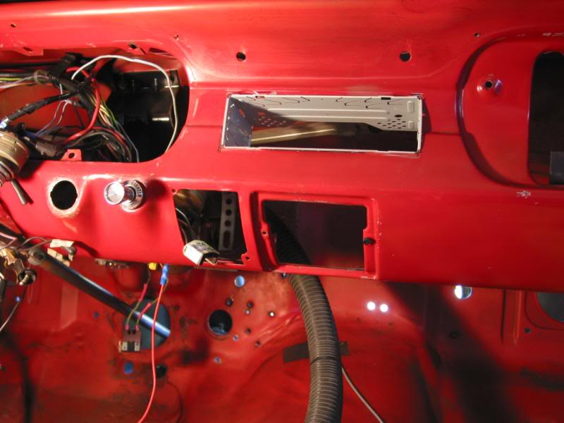 New hole cut by Mr. Dremel