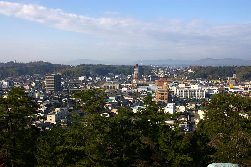 View from Matsue Castle on Matsue