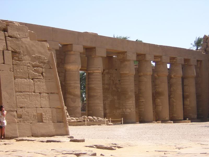 The First Courtyard at the Temple of Amun, Karnak