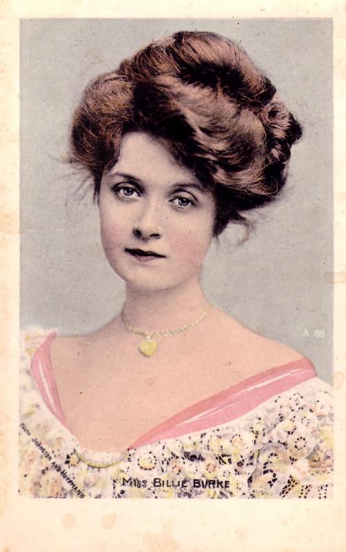 Billie Burke. Enamelette PC. 1905