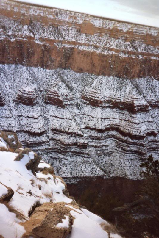 Iced Layers, Grand Canyon, Arizona