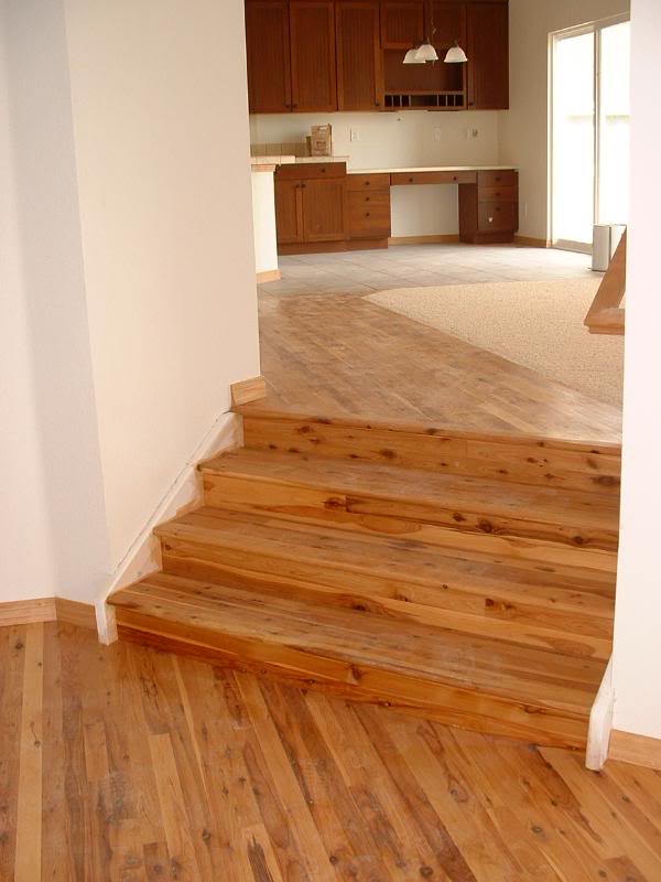 Hallway outside office leading into Family Room and Kit...