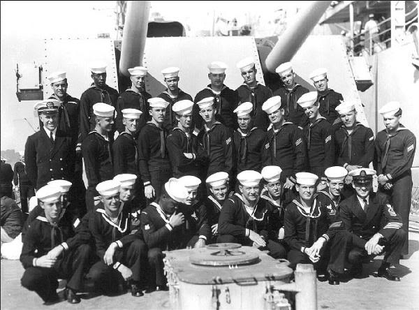Rare Picture. I,m right behind the Chief . A Torpedoman