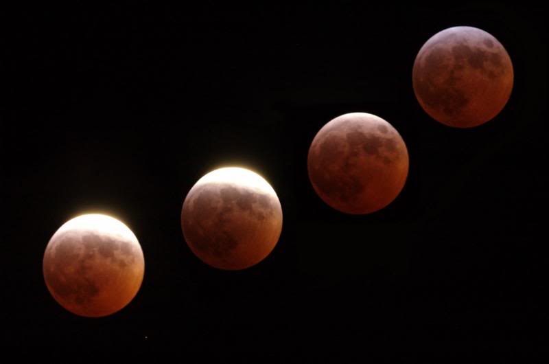 Luna rossa (eclissi di luna del 3 3 2007)