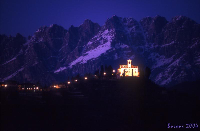 montevecchia: notturno con neve