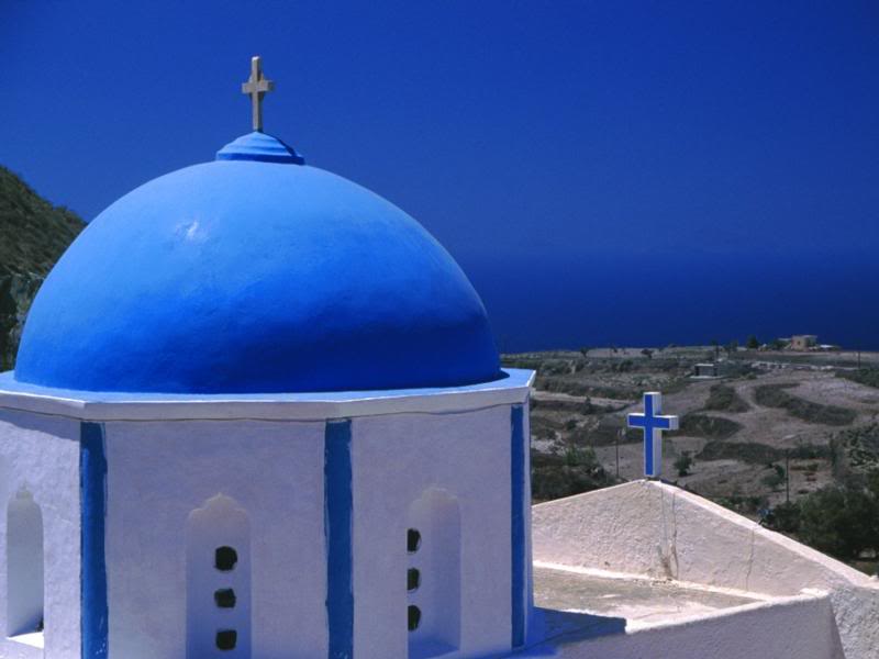 Santorini, Greece - A view from Akrotiri