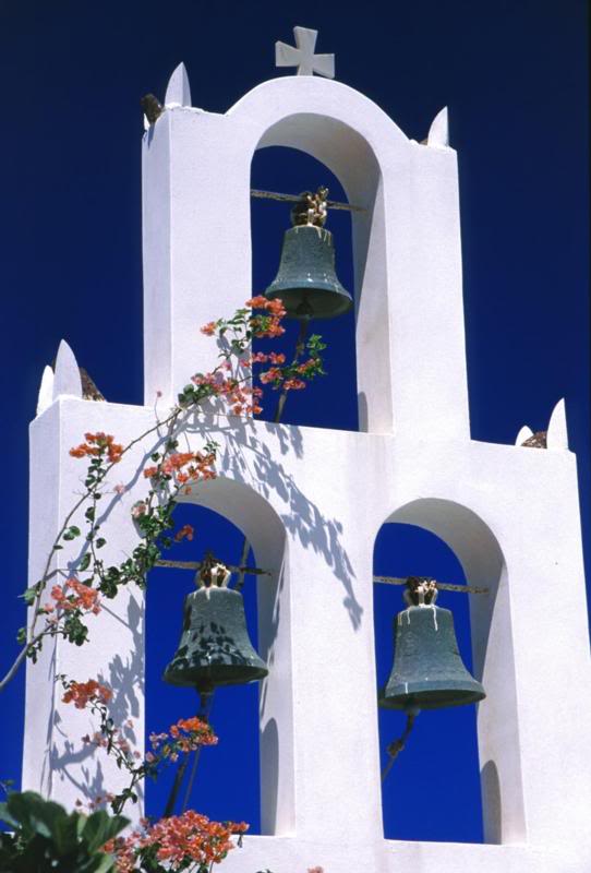 Santorini, Greece - Contrasts of colours at Akrotiri
