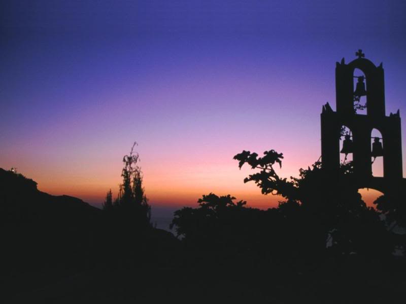 Santorini, Greece - Sunset at Akrotiri