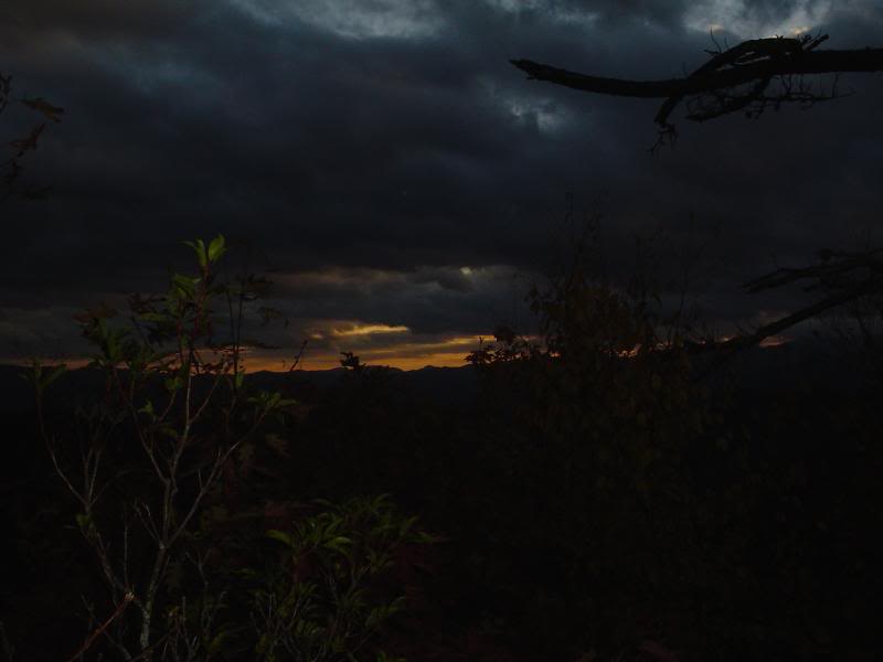 Sunset just b4 Brown Fork Gap shelter