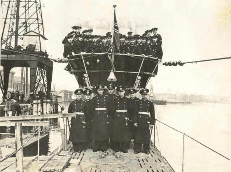 U-354 Crew and Officers in Danzig.