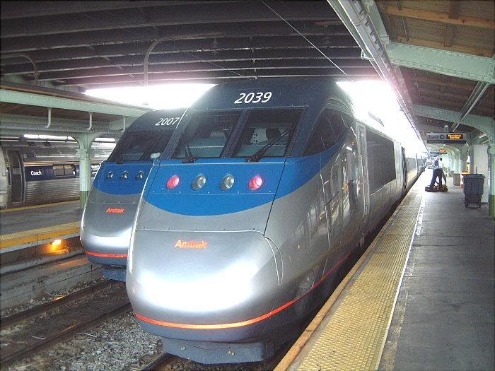 rear end of Acela Express