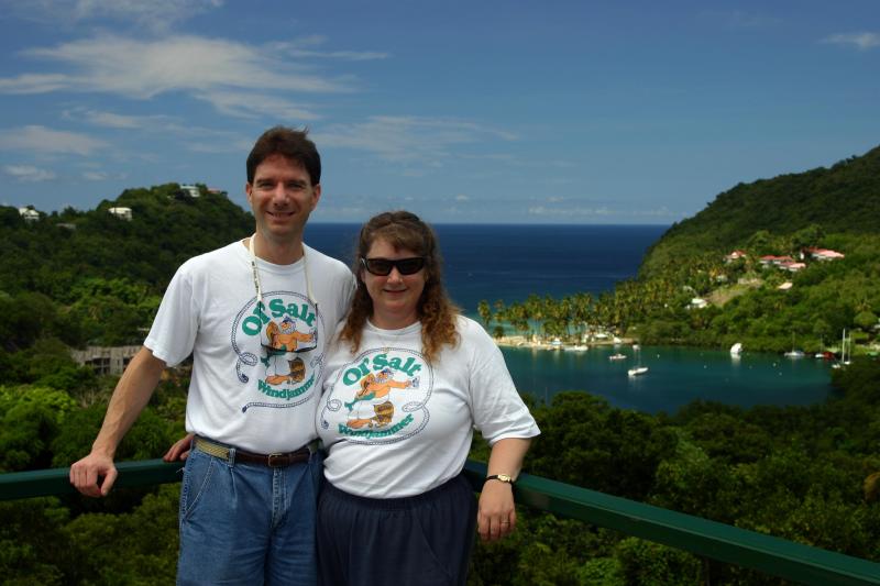 Kevin and Debbie at Marigot Bay 2989